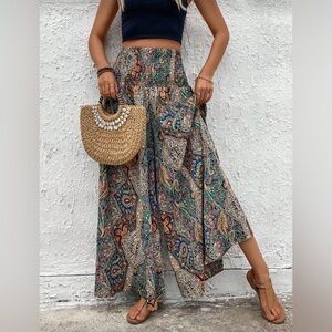NWOT Bohemian Style Wide Leg Pants